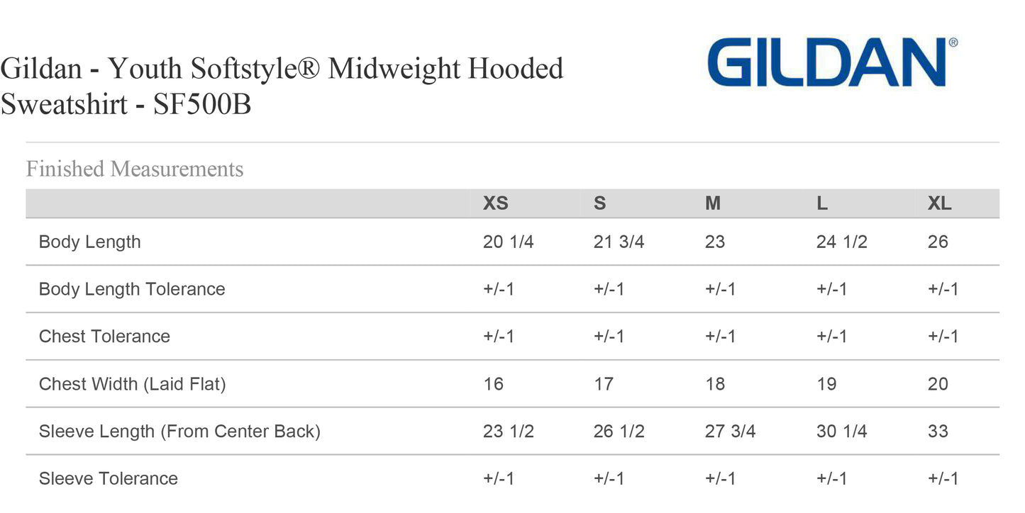 Gildan Youth Softstyle Midweight Hooded Sweatshirt