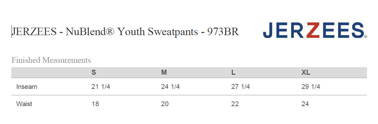 JERZEES NuBlend® Youth Sweatpants